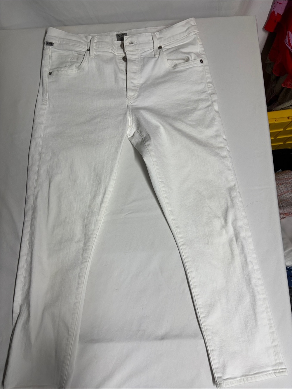 Citizens of Humanity Elsa Jeans Women’s 29 White Mid Rise Slim Fit Crop